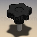 M8星旋钮模型Solidworks格式