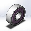 单列深沟球轴承模Solidworks格式