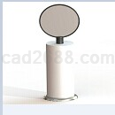 暗影反射纸巾架模型Step/iges/stl格式