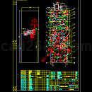 印刷机（装配图）CAD图纸