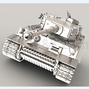 虎式坦克模型Step/iges/stl格式