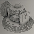 差速齿轮模型Step/iges/stl格式
