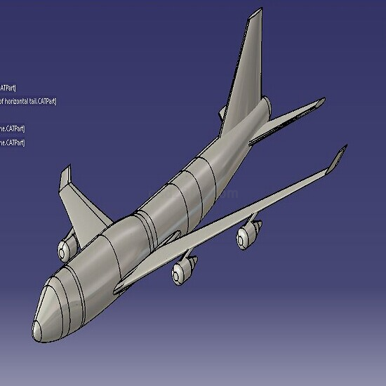 波音B747-400模型Step/iges/stl格式