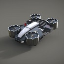 科幻车辆模型Step/iges/stl格式