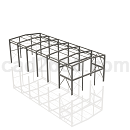 化工厂钢结构模型12x30mStep/iges/stl格式