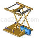 托盘升降机模型Step/iges/stl格式