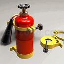 灭火器模型Solidworks格式
