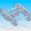 70吨转向架模型Step/iges/stl格式