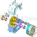 超大型专用减速机模型PROE格式