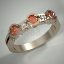 3D打印模型时尚戒指