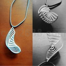 3D打印模型时尚女性项链吊坠