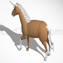 3D打印模型创意独角兽