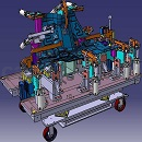 钣金柔性焊接工装夹具模型Catia格式