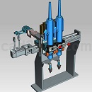 吹气式自动锁螺丝机批嘴结构UG模型