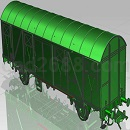 火车车厢模型UG格式