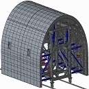 水电站隧洞钢模台车PROE设计