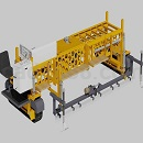 混凝土铺路机CAD模型