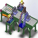 发动机缸体制造流水线模型Solidworks格式