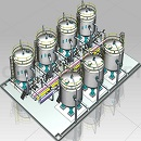 砂滤器模型UG格式