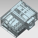 船用轴带发电机变流器模型UG设计