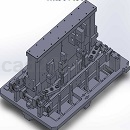 封装机交换部分（设备上用于收集树脂和支架的机构）模型Solidworks格式