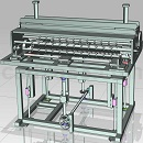 纸板泡沫板等打孔机模型UG设计