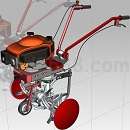 小型松土机3D模型UG设计