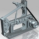 砂带磨光机模型UG设计