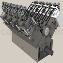 V8发动机模型UG设计