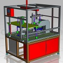 发动机转子矫正镭射机模型UG设计