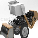 花生联合收割机模型Solidworks格式