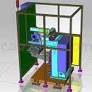 气门锁夹激光检测机模型UG设计