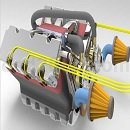 V6发动机模型PROE设计