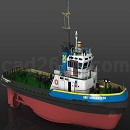 拖船（拖轮）模型Solidwroks设计