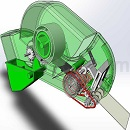 透明胶带切割机模型Solidworks设计