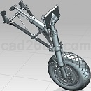 F4U海盗式战斗机主起落架模型UG格式