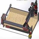 台式数控750-TW型切割机模型Solidworks设计