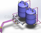 屋顶水箱模型Solidworks设计