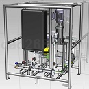 注射稀释聚合物系统模型UG设计