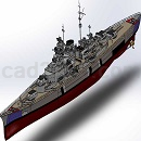俾斯麦号战列舰模型Solidworks格式