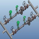 压力控制站模型PROE设计