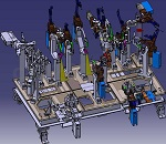 一汽焊接夹具模型CATIA设计