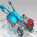 手扶拖拉机模型UG设计