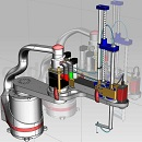 圆柱坐标型工业机器手臂模型UG设计