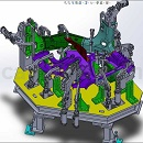侧板焊接定位夹具模型Solidwroks设计