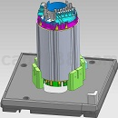 定子铁芯托盘模型UG设计
