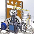 GL100系列隔膜压缩机Solidworks设计