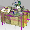 包装盒贴标机UG设计