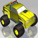 越野怪物卡车UG设计