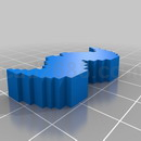 3D打印模型8位小胡须